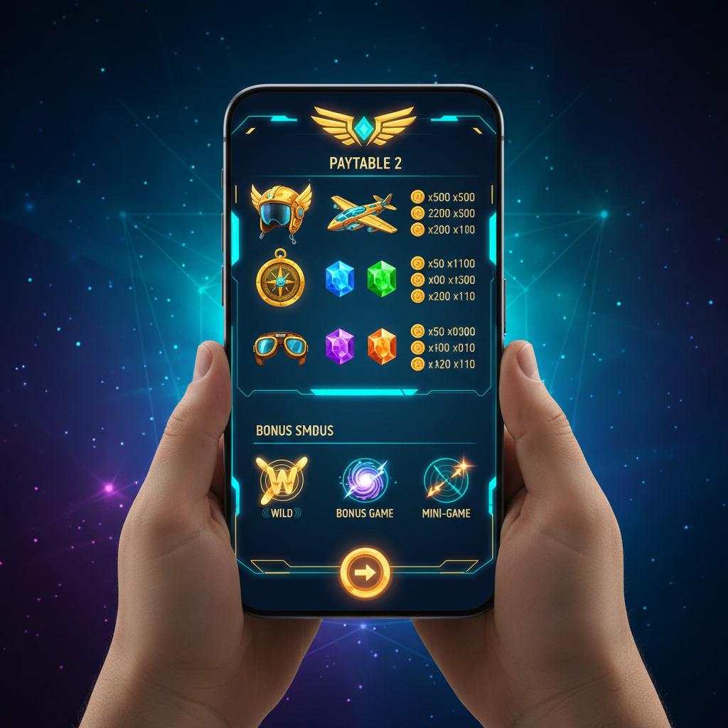 Aviamasters 2 — Auszahlungstabelle auf dem Handy